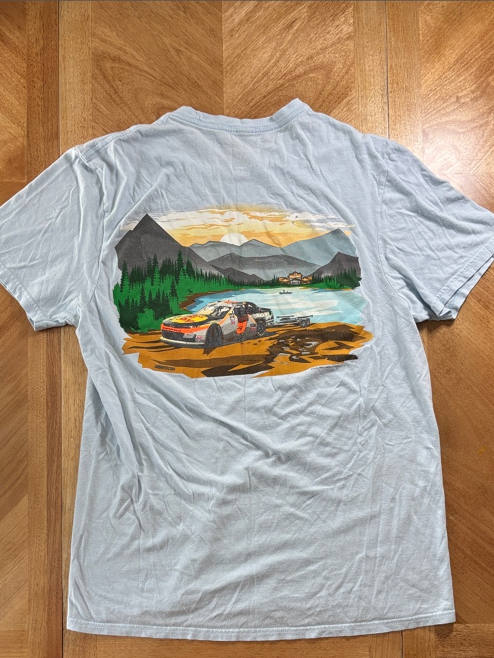 Noah Gragson JR Motorsports NASCAR tee with #9 car graphic on back, size large